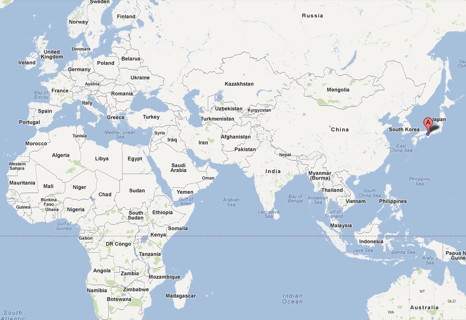 map of osaka world